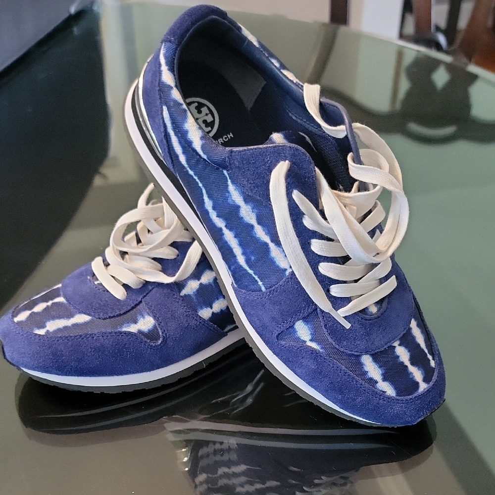 Tory Burch Indigo Tie-Dye Sneakers